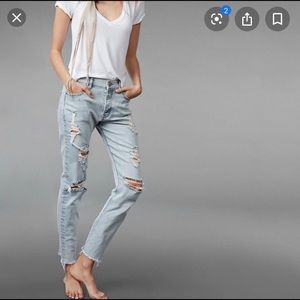 Express Vintage Skinny High Rise Jeans